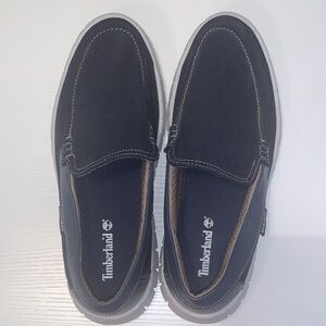 SKECHERS Men's Dark Canvas Loafers